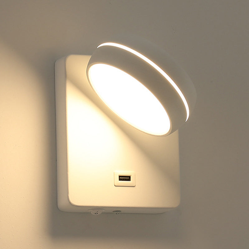 Metal Geometric Wall Sconce Contemporary 1 Light Wall Light Fixture for Bedroom