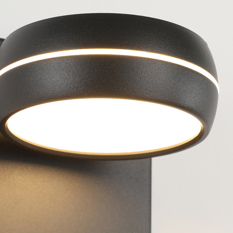 Metal Geometric Wall Sconce Contemporary 1 Light Wall Light Fixture for Bedroom