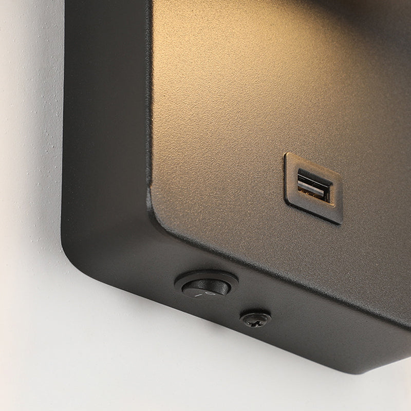 Metal Geometric Wall Sconce Contemporary 1 Light Wall Light Fixture for Bedroom