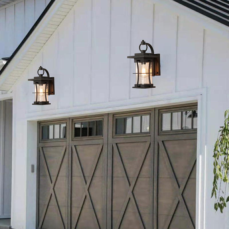 Geometric Wall Light Modern Metal 1 Light Wall Sconce in Black