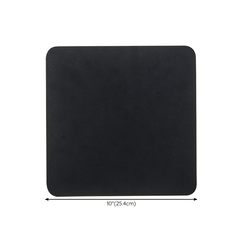 Simplicity Geometric Wall Sconce Metal 1 Light Wall Lighting Idea in Black