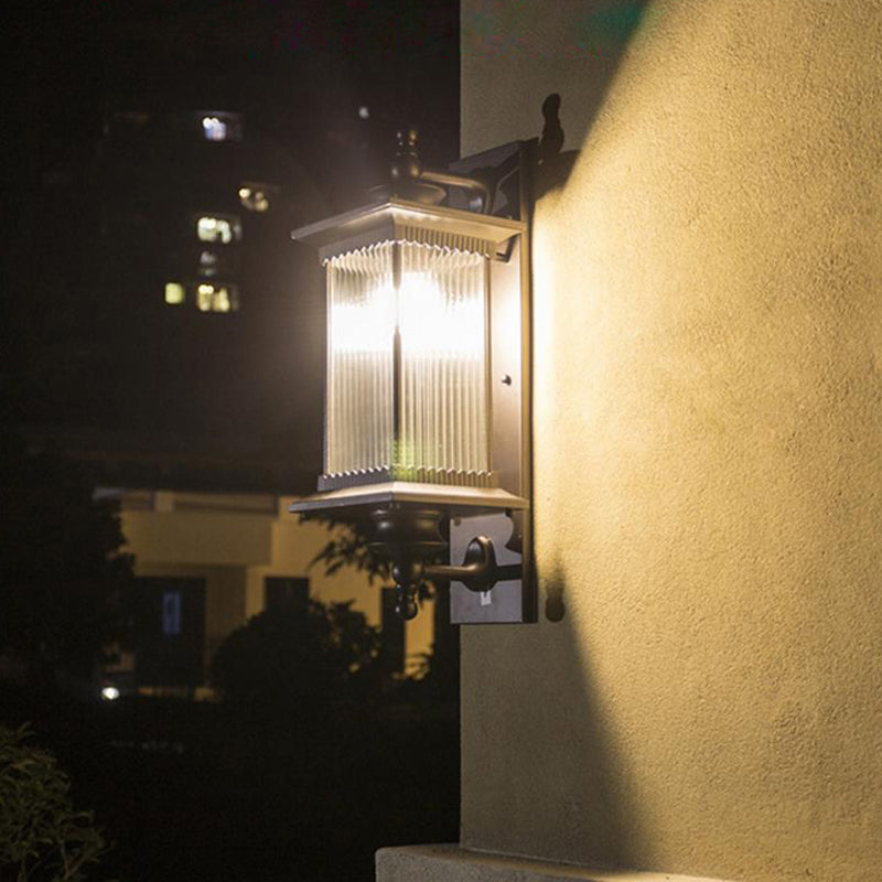 Simplicity Geometric Wall Sconces Metal 1 Light Wall Lighting Ideas in Brown