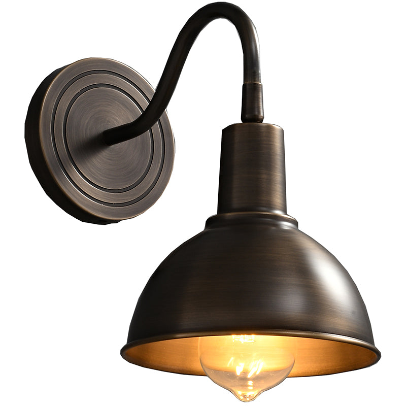 Dome Shape Metal Wall Sconces Modern 1-Light Wall Mount Light Fixture