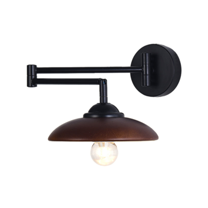 Modern Wooden Wall Lamp 1-Light Wall Light Sconce for Bedroom