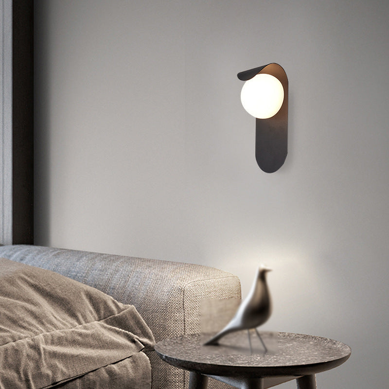 Black/Golden Wall Lighting Contemporary Metal Wall Light Sconces for Foyer