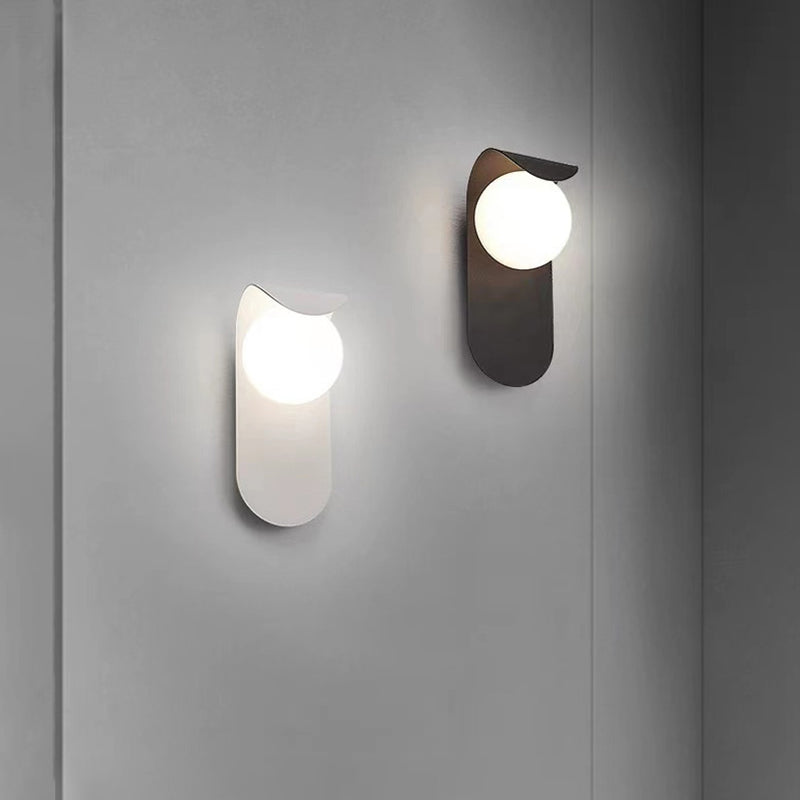 Black/Golden Wall Lighting Contemporary Metal Wall Light Sconces for Foyer