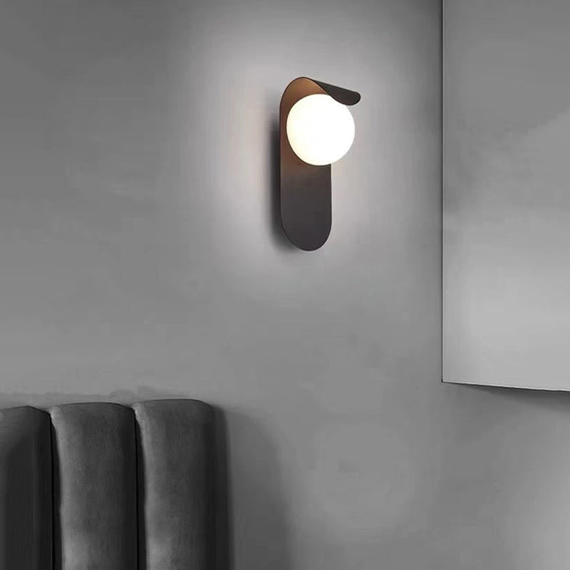 Black/Golden Wall Lighting Contemporary Metal Wall Light Sconces for Foyer