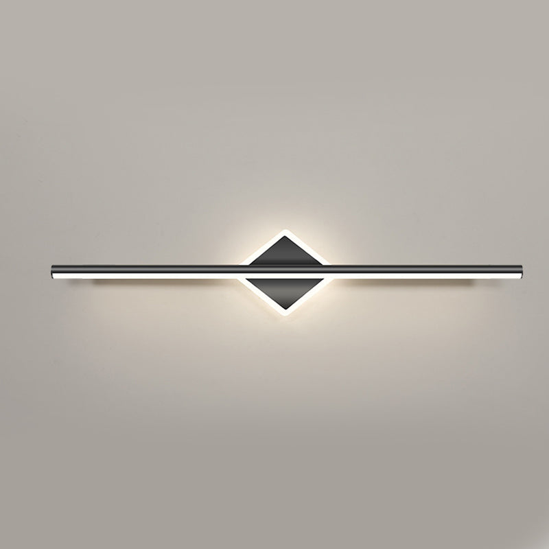 Nordic Style Iron Vanity Light Strip Shape Vanity Lamp for Shower Room