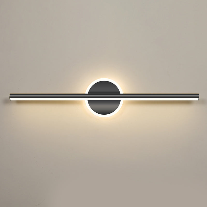 Nordic Style Iron Vanity Light Strip Shape Vanity Lamp for Shower Room