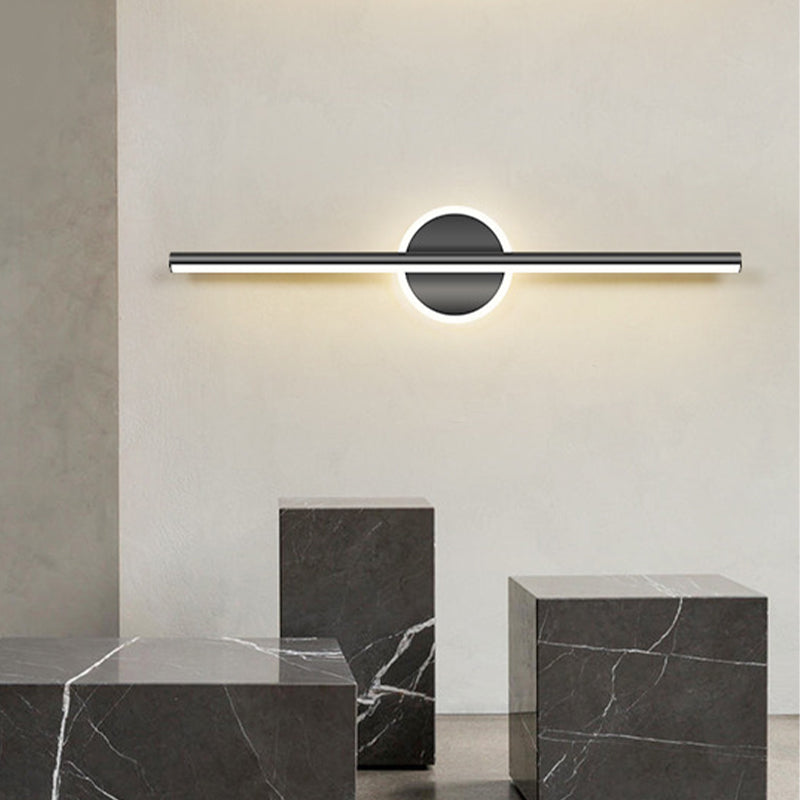 Nordic Style Iron Vanity Light Strip Shape Vanity Lamp for Shower Room