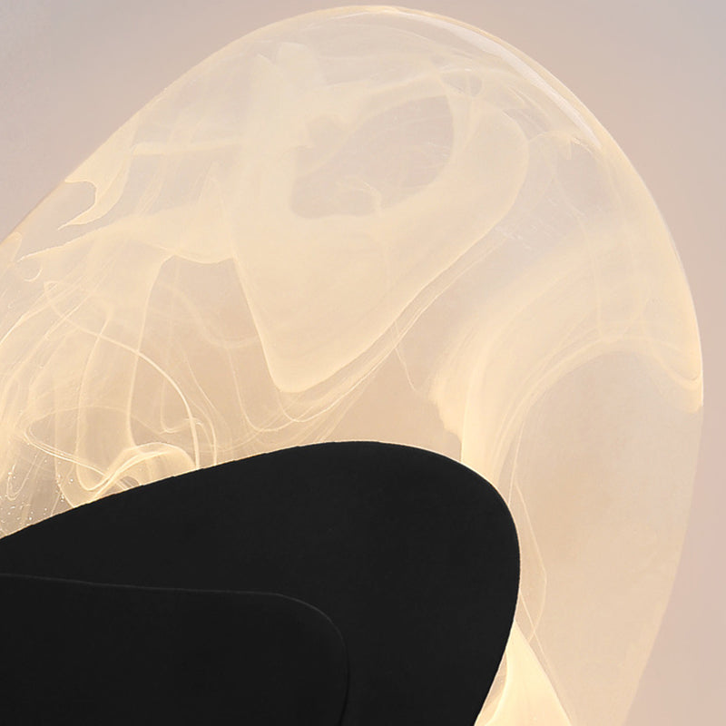 Geometric Shape Metal Vanity Lamp Modern Style 1 Light Vanity Light Fixture in Black