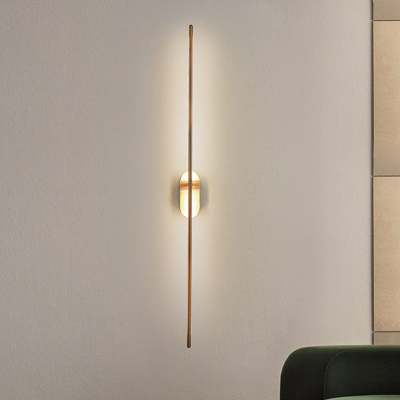 Nordic Style Copper Vanity Light Strip Shape Vanity Lamp for Shower Room