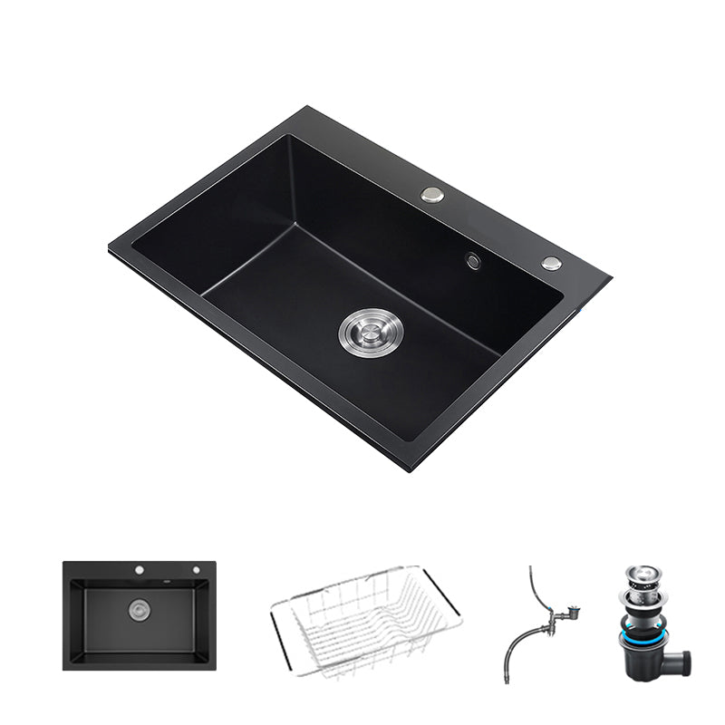 Stainless Steel Undermount Kitchen Sink Overflow Hole Design Kitchen Sink with Faucet