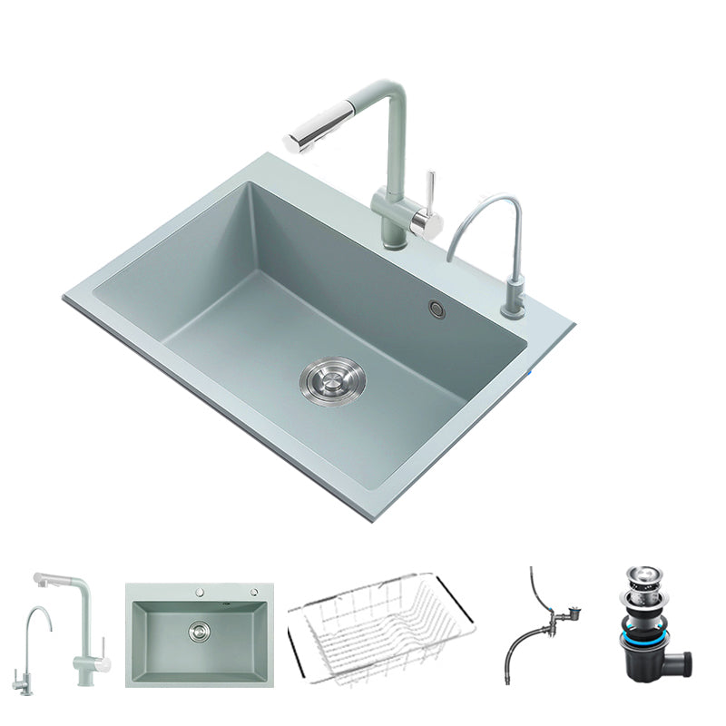 Stainless Steel Undermount Kitchen Sink Overflow Hole Design Kitchen Sink with Faucet