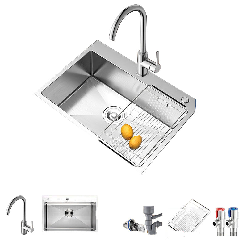 Kitchen Sink Overflow Hole Design Kitchen Sink with Drain Assembly