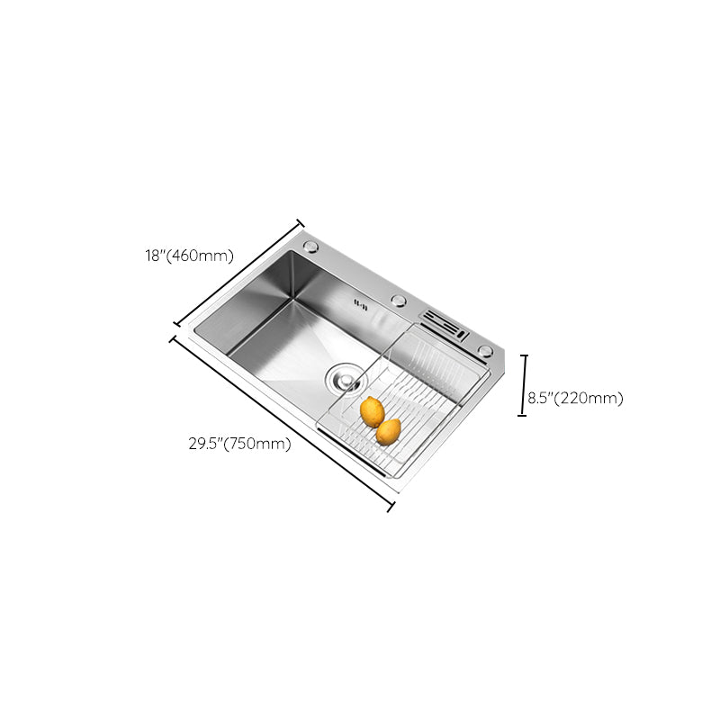 Kitchen Sink Overflow Hole Design Kitchen Sink with Drain Assembly