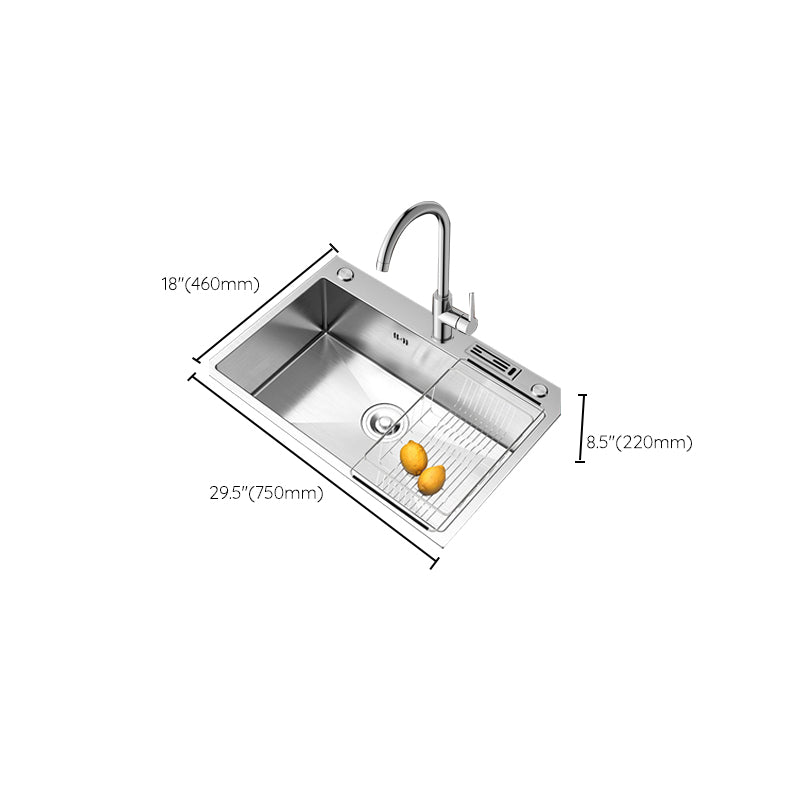 Kitchen Sink Overflow Hole Design Kitchen Sink with Drain Assembly