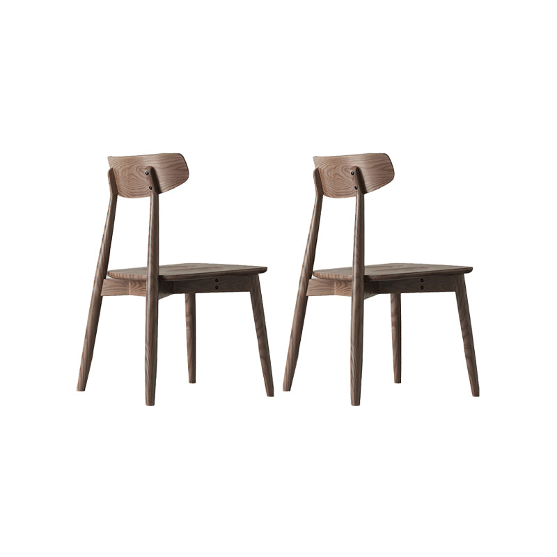 Modern Style Side Chair Wood Open Back Dining Room Chair for Kitchen