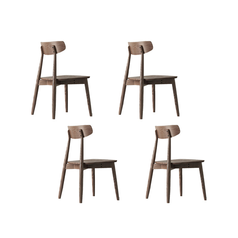Modern Style Side Chair Wood Open Back Dining Room Chair for Kitchen