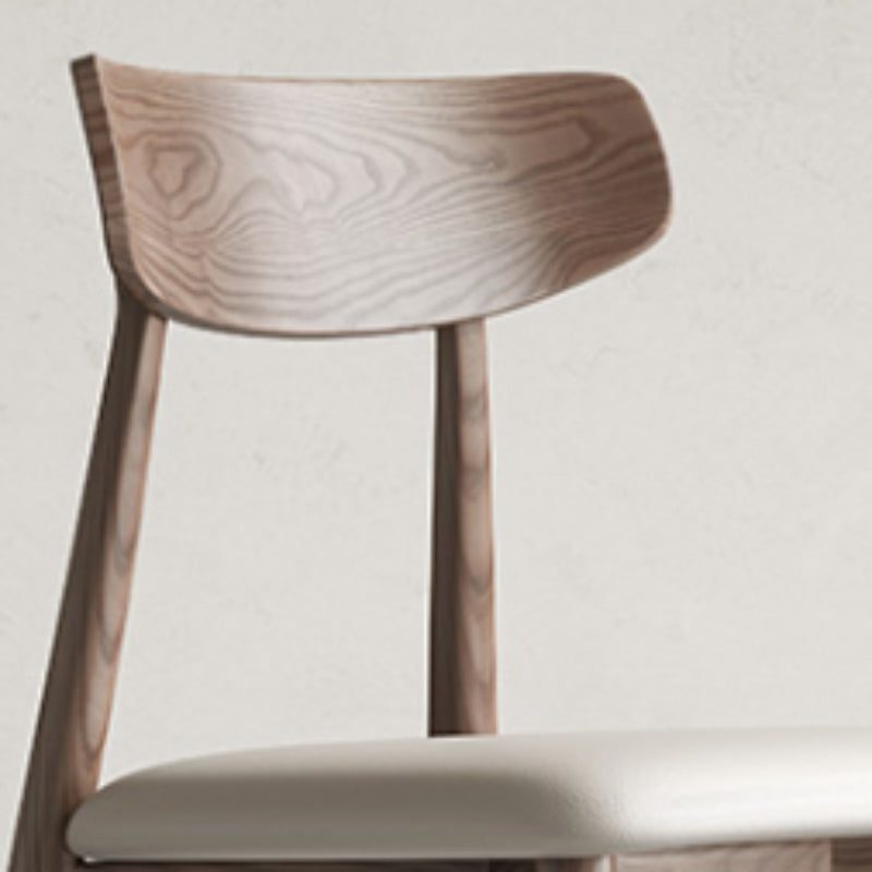 Modern Style Side Chair Wood Open Back Dining Room Chair for Kitchen