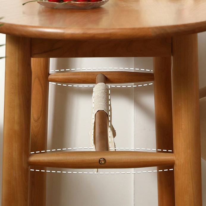 Modern Cherry Wood Counter Table 2/3 Pieces Bar Table Set for Balcony