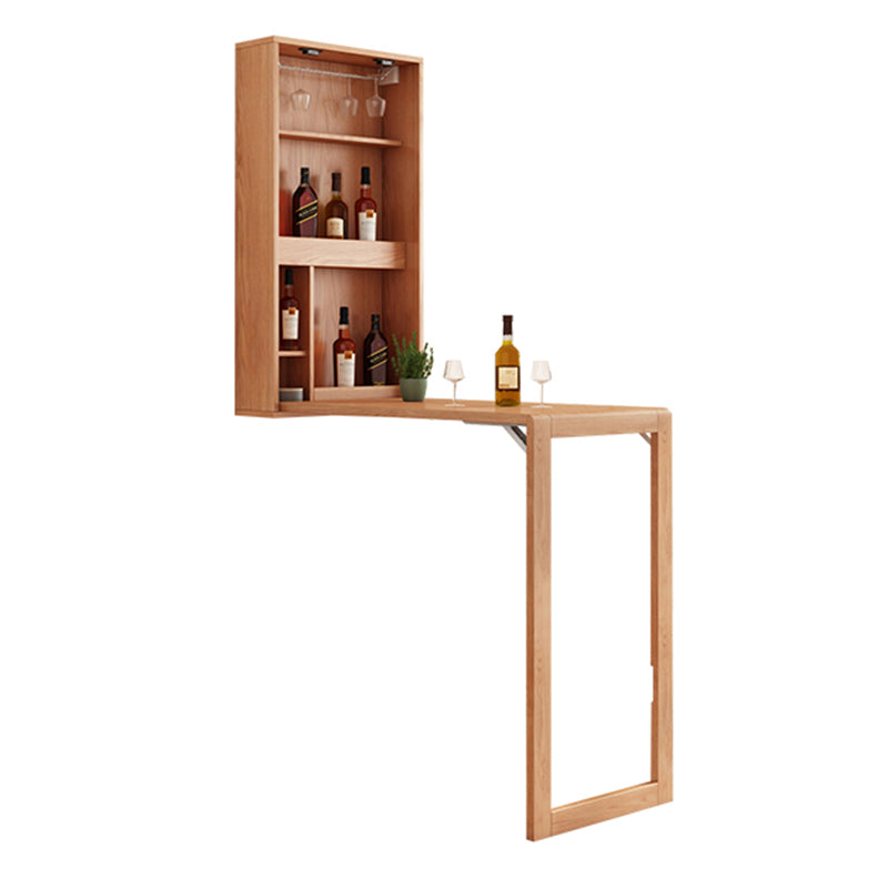 Folding Counter Height Pub Set 1/2/3 Pcs Wood Frame Bar Table and Stools