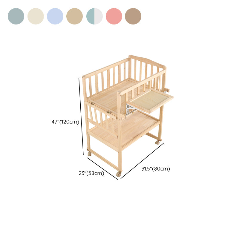 Wooden Baby Changing Table Changing Table with Storage Changing Table