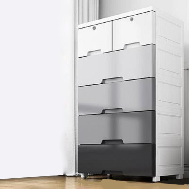 Rectangular Plastic Storage Cabinet Teen Style Simple Bedroom Wardrobe