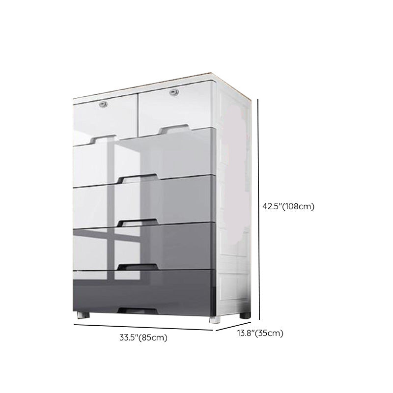 Rectangular Plastic Storage Cabinet Teen Style Simple Bedroom Wardrobe