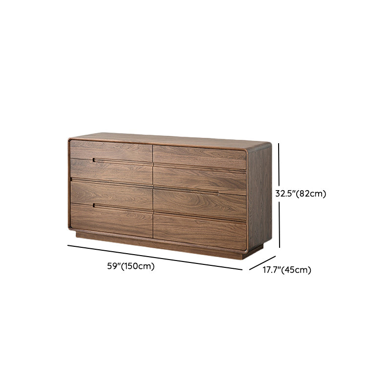 Modern Storage Chest Solid Wood Storage Chest Dresser with 8 Drawers