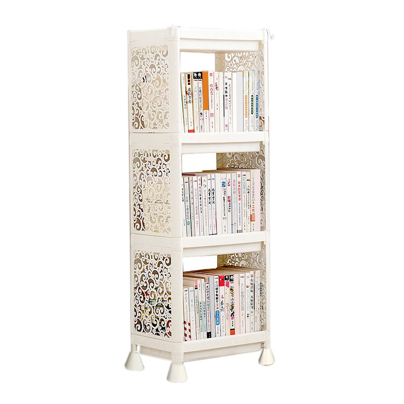 Contemporary Plastic Book Shelf Freestanding Standard Kids Bookshelf