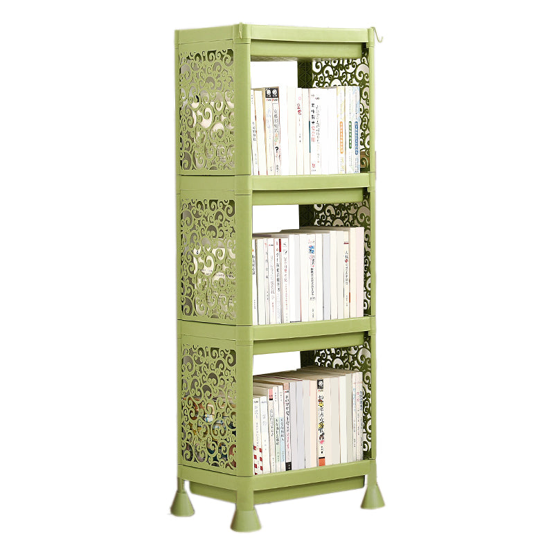 Contemporary Plastic Book Shelf Freestanding Standard Kids Bookshelf