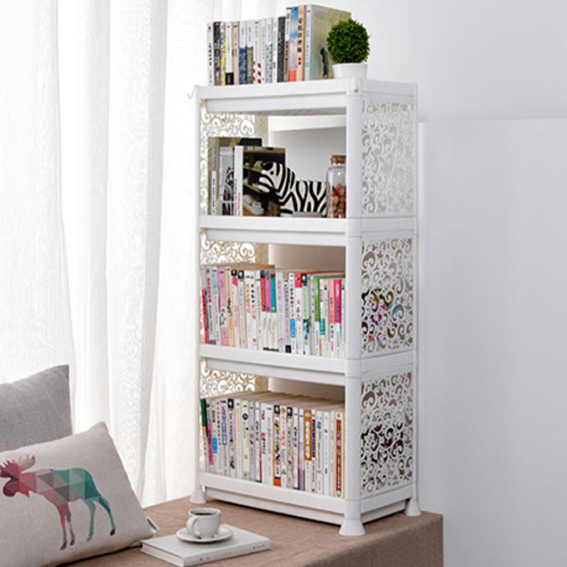 Contemporary Plastic Book Shelf Freestanding Standard Kids Bookshelf