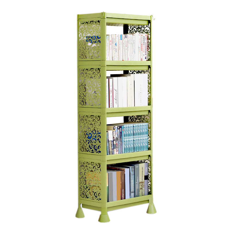 Contemporary Plastic Book Shelf Freestanding Standard Kids Bookshelf