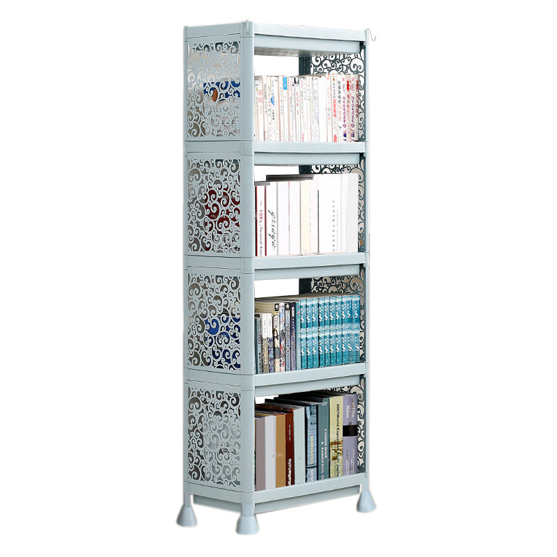 Contemporary Plastic Book Shelf Freestanding Standard Kids Bookshelf