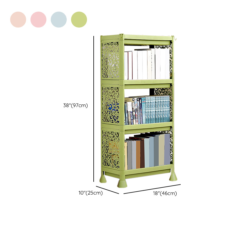 Contemporary Plastic Book Shelf Freestanding Standard Kids Bookshelf