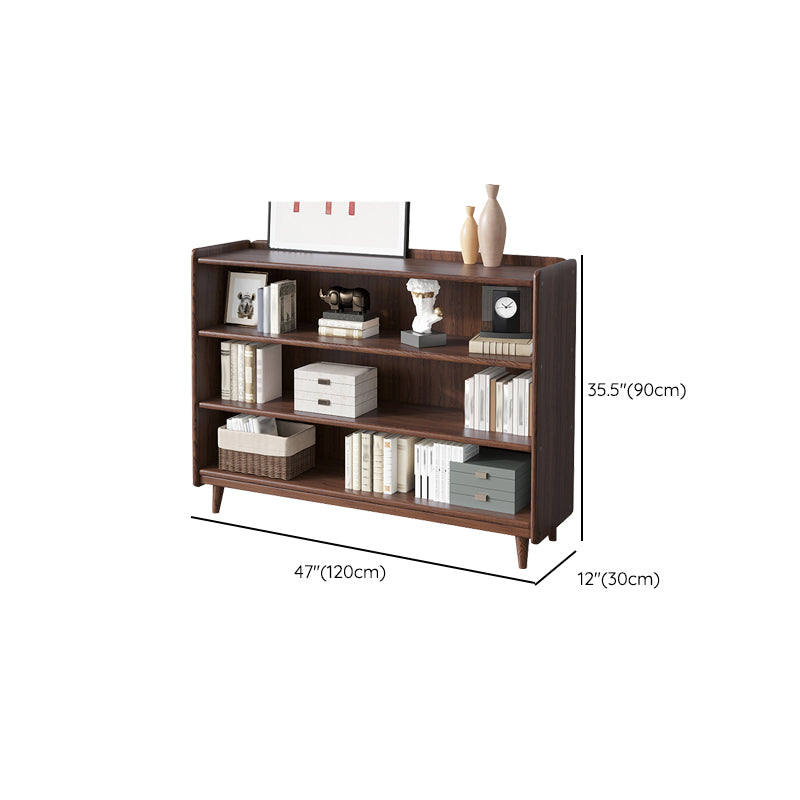 Industrial Closed Back Standard Kids Bookcase Wood Bookshelf in Beech