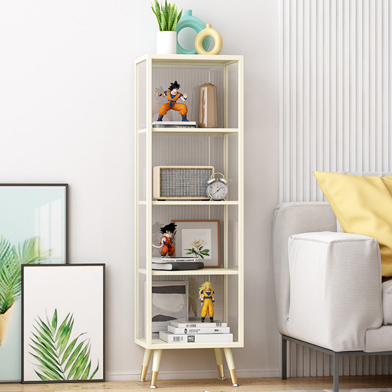 Industrial Freestanding Standard Kids Bookcase Metal Shelf in Multiple Colors