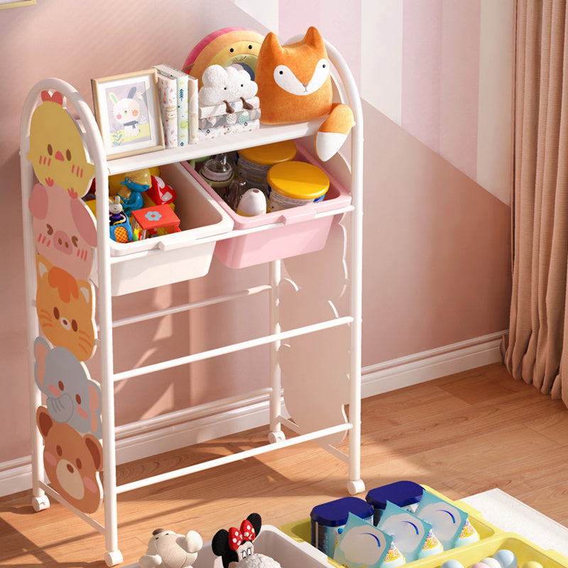 Modern Metal Standard Bookcase Freestanding Kids Standard Bookcase