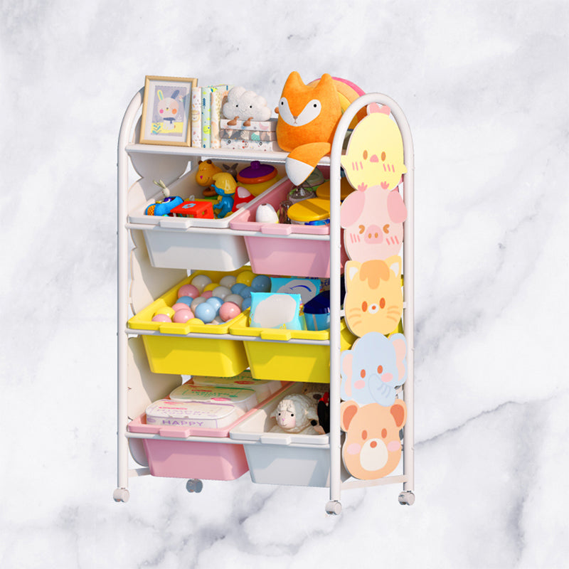 Modern Metal Standard Bookcase Freestanding Kids Standard Bookcase