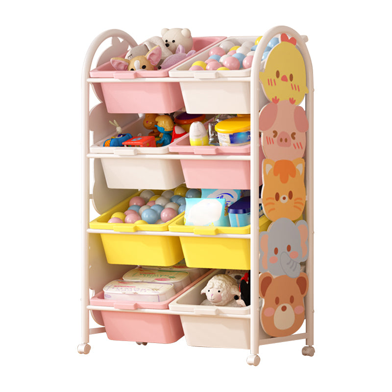 Modern Metal Standard Bookcase Freestanding Kids Standard Bookcase