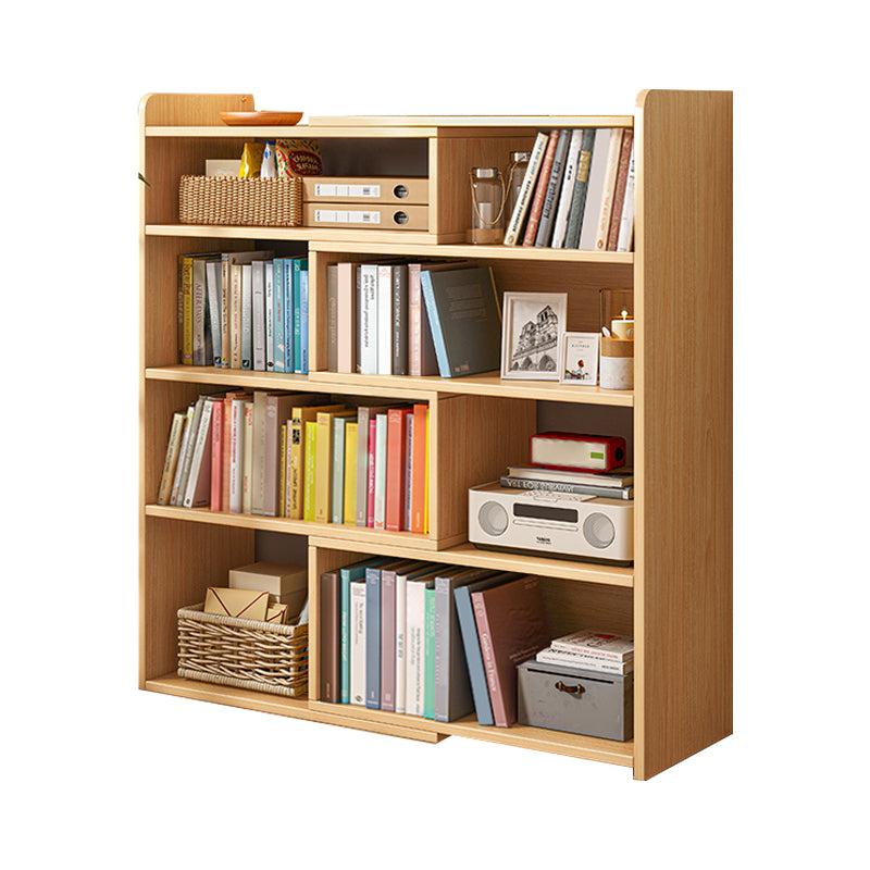 Contemporary Solid Wood Cubby Storage Bookcase Open Back Bookcase