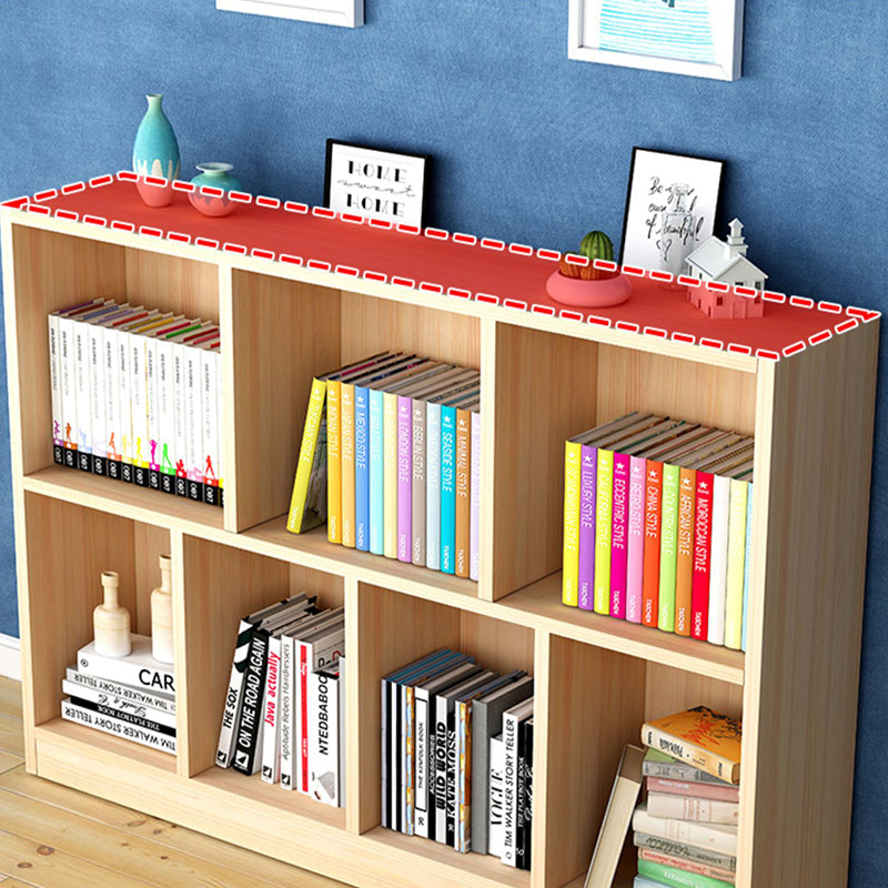 Contemporary Solid Wood Cubby Storage Bookcase Freestanding Bookcase