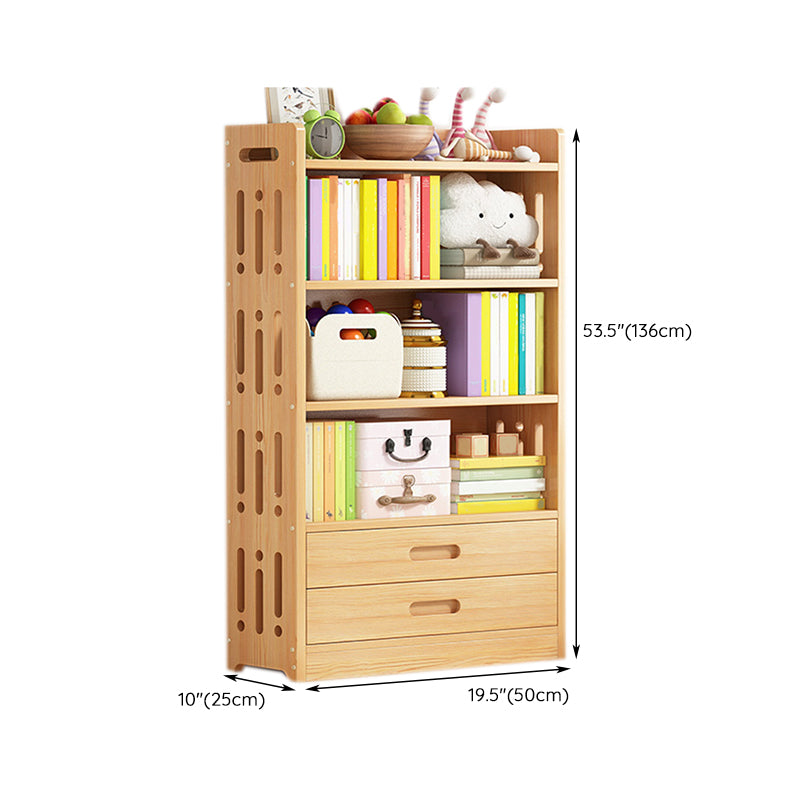 Contemporary Solid Wood Standard Bookcase Freestanding Kids Standard Bookcase