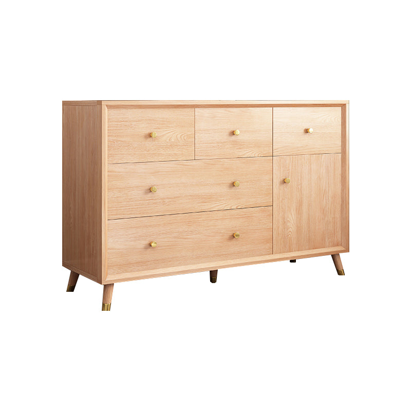 Wooden Chest Contemporary Glam Storage Chest Dresser with Drawers