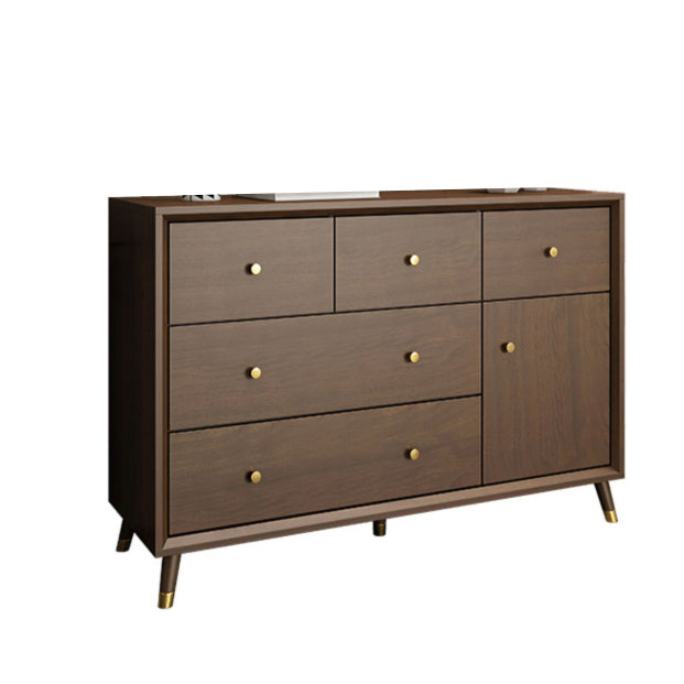 Wooden Chest Contemporary Glam Storage Chest Dresser with Drawers