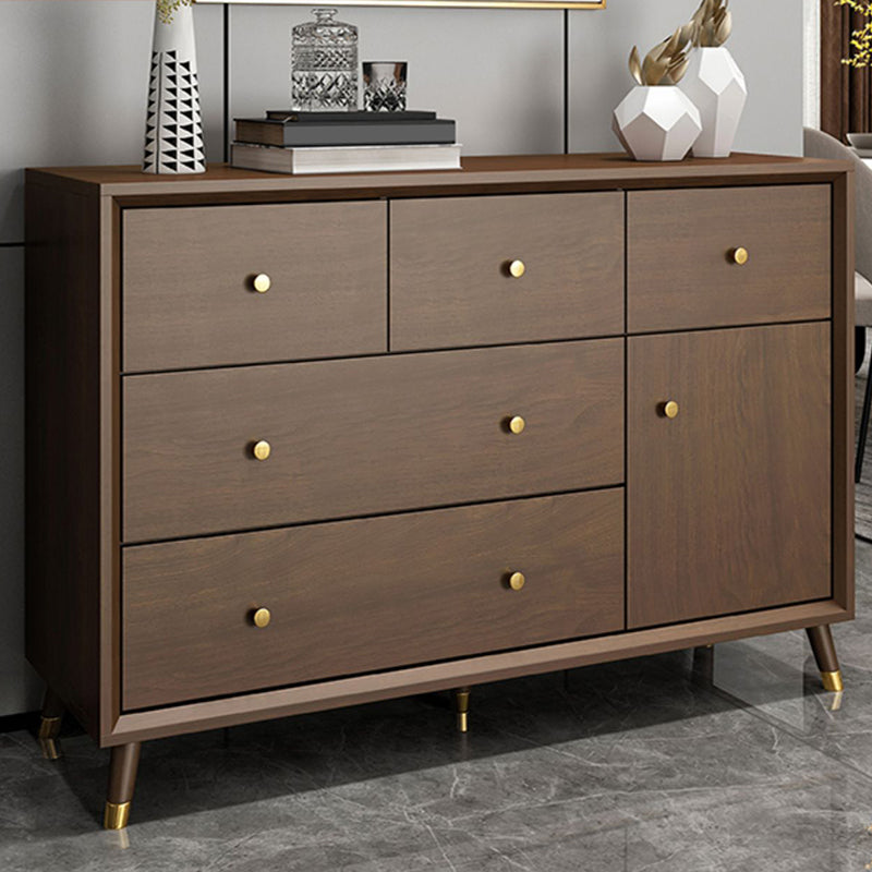 Wooden Chest Contemporary Glam Storage Chest Dresser with Drawers