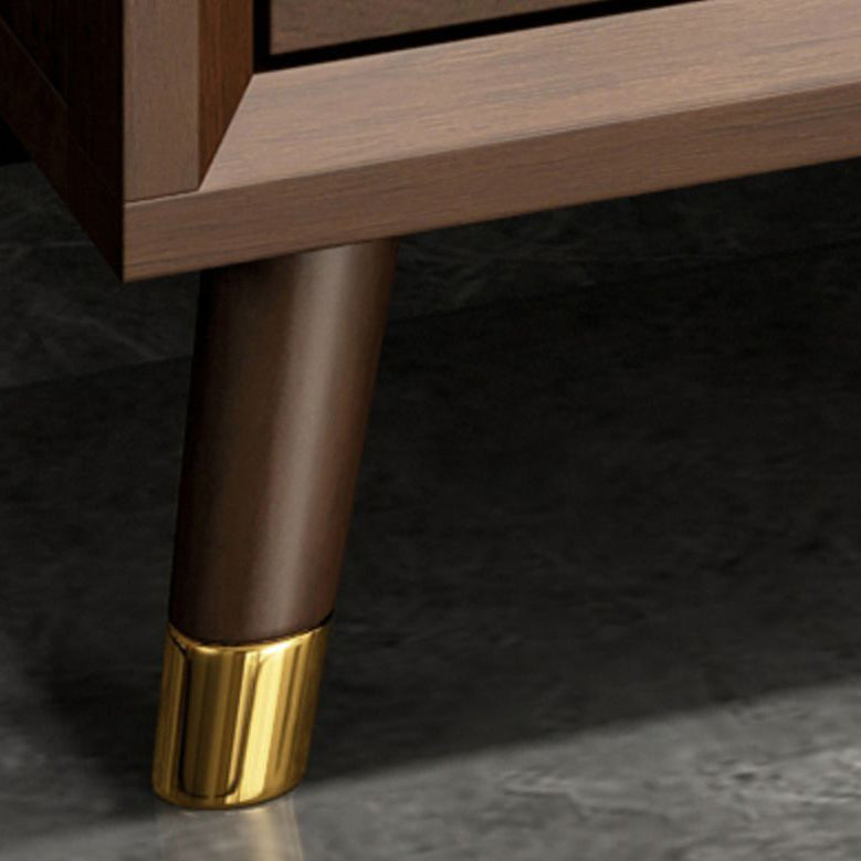 Wooden Chest Contemporary Glam Storage Chest Dresser with Drawers