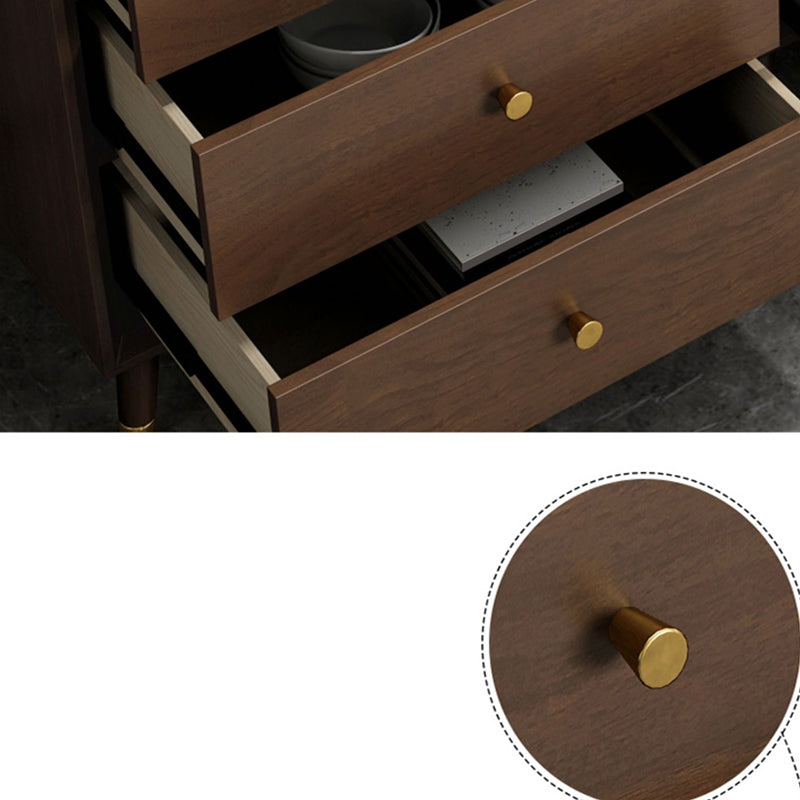 Wooden Chest Contemporary Glam Storage Chest Dresser with Drawers