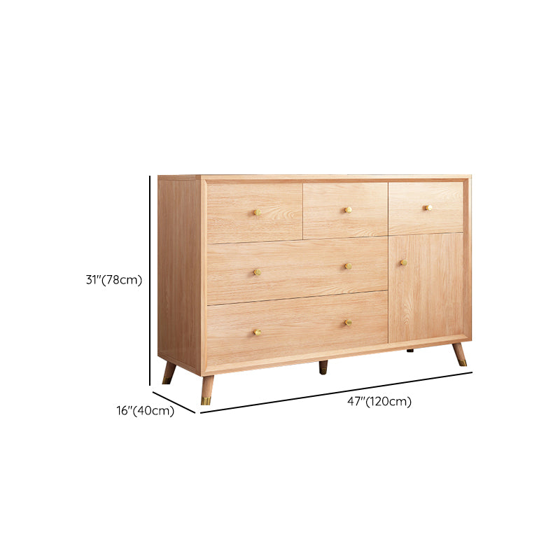 Wooden Chest Contemporary Glam Storage Chest Dresser with Drawers